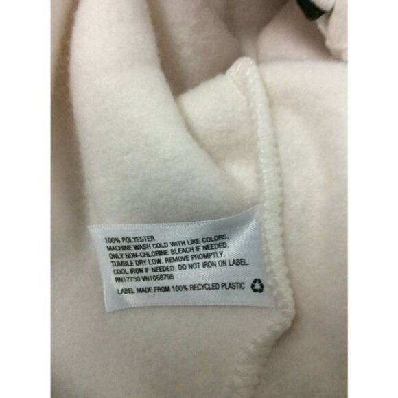 All In Motion Womens Sherpa Fleece Jacket Cream Mock Neck Zip Up Pockets XXL New - Picture 3 of 5